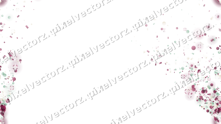 Nahtloser Glitzerfächer in Dunkelrosa und Grün auf transparentem Grund