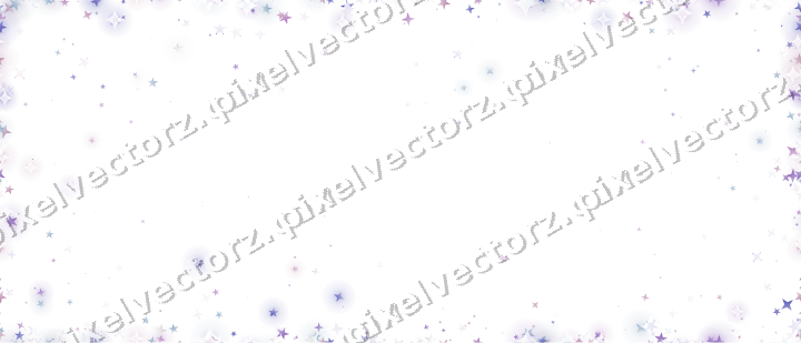 Nahtlose Glitzervignette aus Sternen auf transparentem Grund