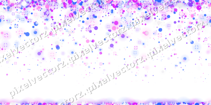 Nahtloser Glitzerregen aus Punkten in Violett auf transparentem Grund