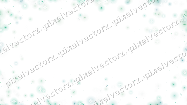 Nahtlose Glitzervignette aus Splittern in Grün auf transparentem Grund