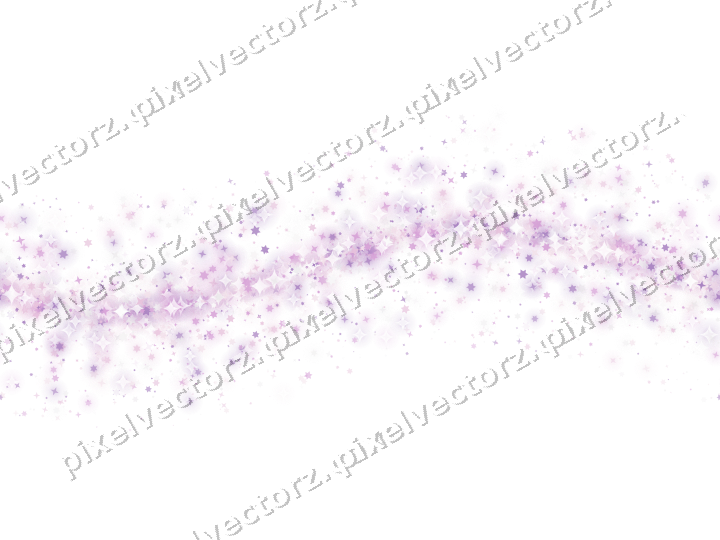 Nahtlose Glitzerwelle aus Sternen in Magenta auf transparentem Grund