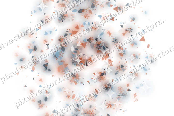 Nahtlose Glitzerspirale in Orange und Türkis auf transparentem Grund