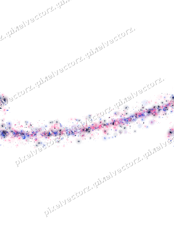 Nahtloser Glitzerbogen aus Tropfen in Rosa auf transparentem Grund