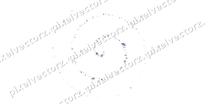 Nahtlose Glitzerspirale aus Konfetti auf transparentem Grund