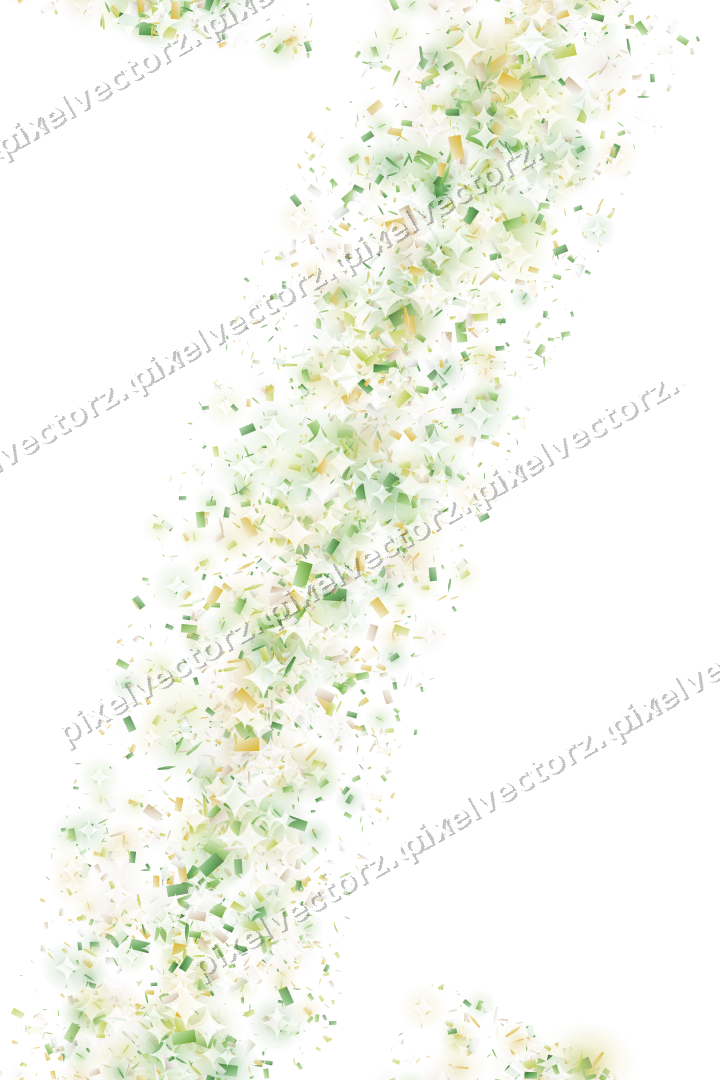 Nahtloser Glitzerbogen in Limette und Gelb auf transparentem Grund