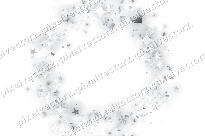 Nahtloser Glitzerkranz in Blassblau auf transparentem Grund