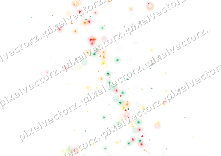 Nahtloses Glitzerband aus Funken und Dreiecken auf transparentem Grund