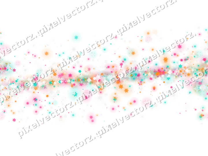 Nahtloses Glitzerband aus Sternen in Rosa auf transparentem Grund