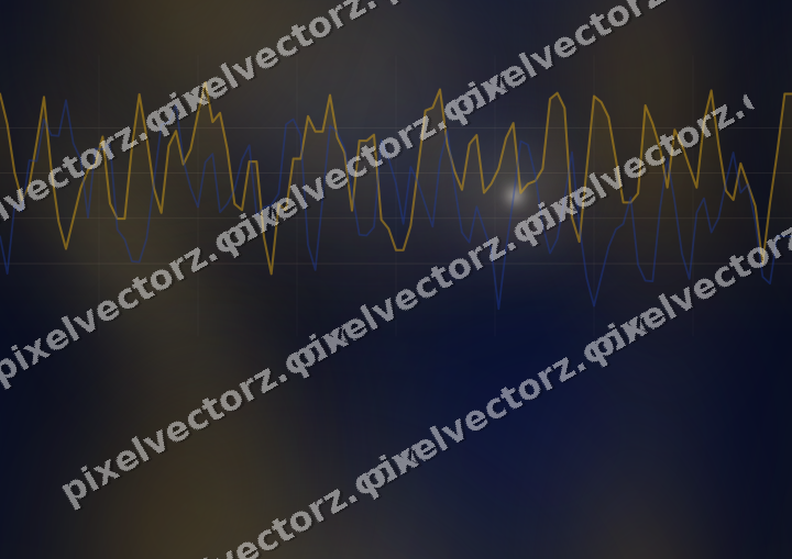 Nahtloser Neon Diagramm Hintergrund in Bernstein und Blau