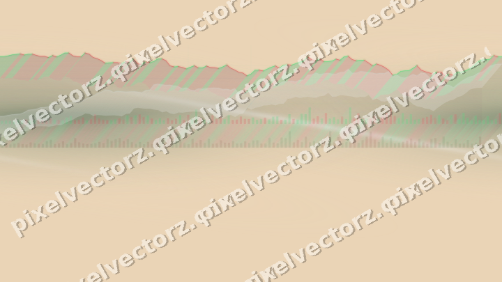 Nahtloser Pastell Diagramm Hintergrund in Dunkelgrün und Orange