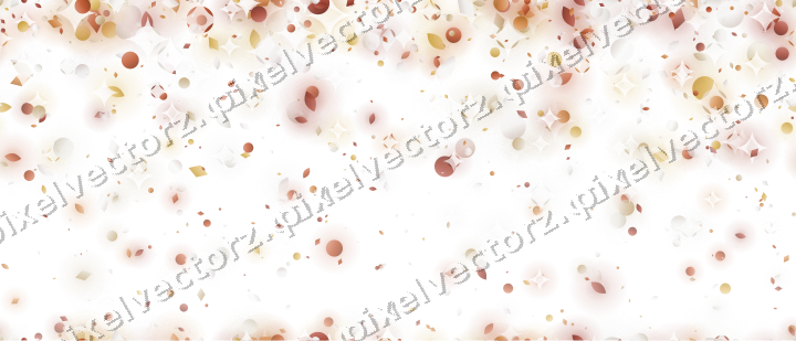 Nahtloser Glitzerregen aus Tropfen und Punkten auf transparentem Grund