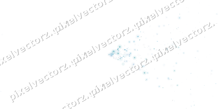 Nahtloser Glitzerfächer in Türkis auf transparentem Grund