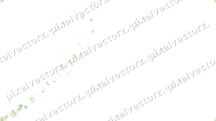 Nahtloser Sternenschweif in Limette und Gelb auf transparentem Grund