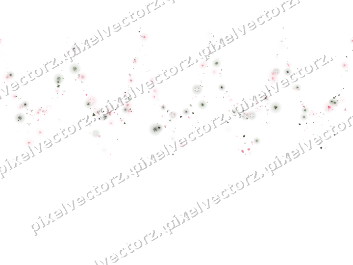 Nahtlose Glitzergirlande in Rosa auf transparentem Grund