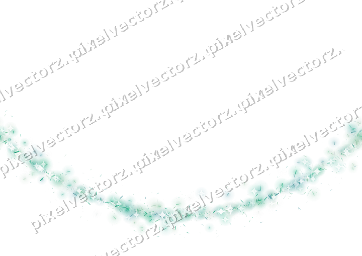 Nahtloser Glitzerbogen aus Splittern in Grün auf transparentem Grund
