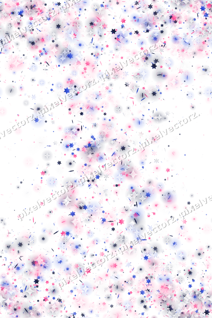Nahtloser Glitzerkranz in Rosa und Blau auf transparentem Grund