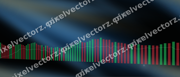 Nahtloser Neon Diagramm Hintergrund in Blau und Bernstein