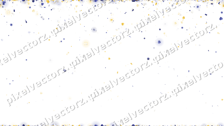 Nahtloser Glitzerregen aus Sternen und Herzen auf transparentem Grund