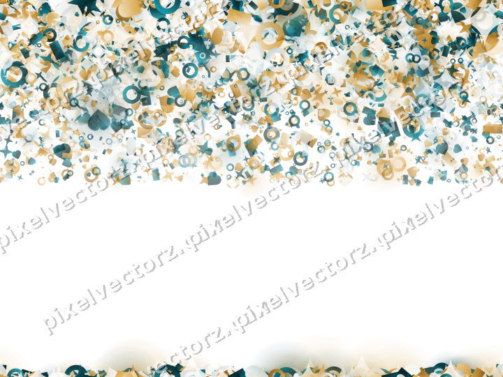 Nahtloser Glitzerregen aus Sternen und Herzen auf transparentem Grund