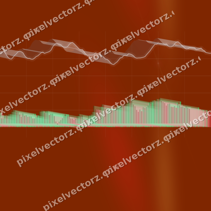 Nahtloser Neon Diagramm Hintergrund in Rot und Orange