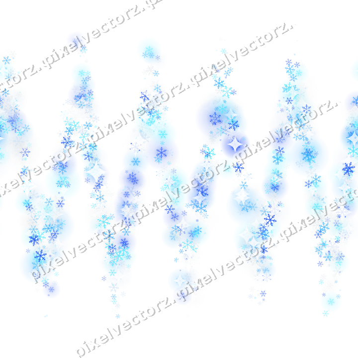Nahtlose Glitzerwelle aus Schneeflocken auf transparentem Grund