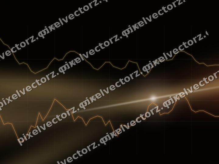 Leuchtender Neon Diagramm Hintergrund in Orange und Bernstein