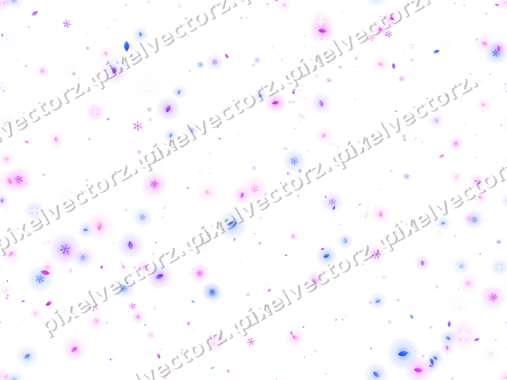 Nahtlose Glitzerstreuung in Violett und Blau auf transparentem Grund