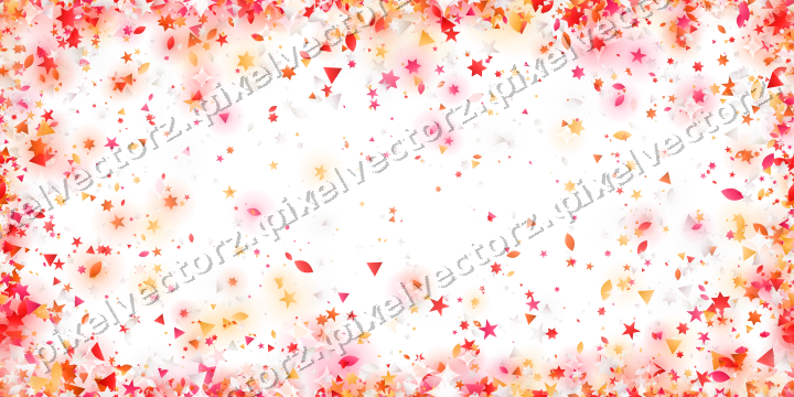 Nahtlose Glitzervignette in Rot und Orange auf transparentem Grund