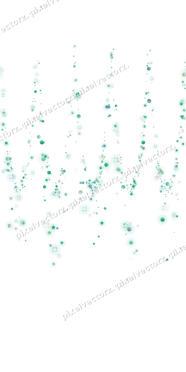 Nahtlose Glitzergirlande aus Punkten in Grün auf transparentem Grund