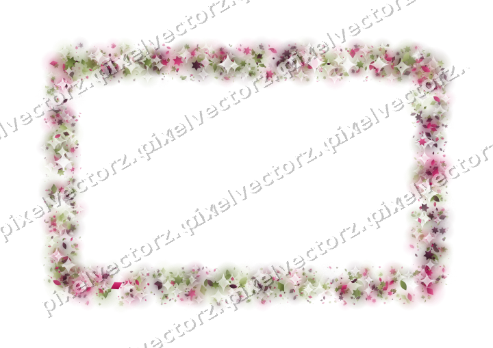 Nahtloser Glitzerrahmen in Limette und Rosa auf transparentem Grund