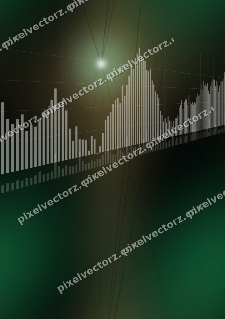 Nahtloser Neon Diagramm Hintergrund in Grün und Bernstein