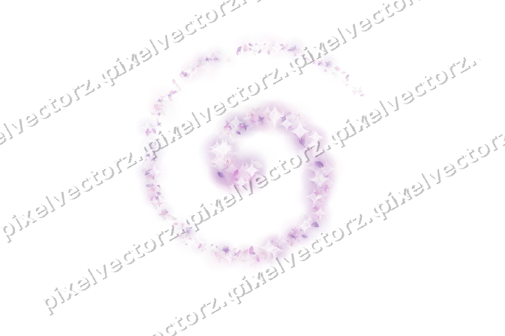 Nahtlose Glitzerspirale in Magenta und Violett auf transparentem Grund