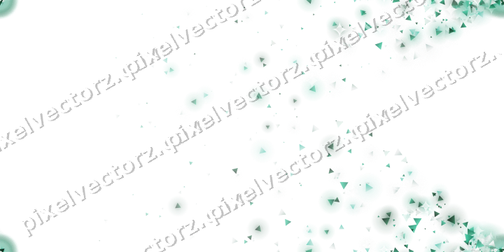 Nahtloser Glitzerfächer aus Dreiecken auf transparentem Grund