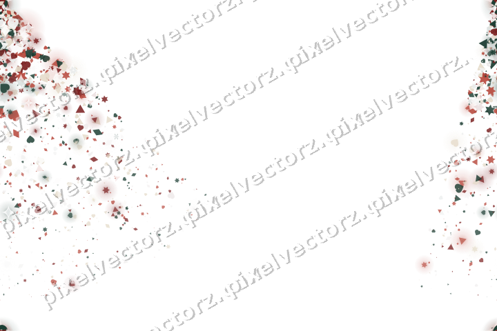 Nahtloser Glitzerfächer aus Sternen und Herzen auf transparentem Grund