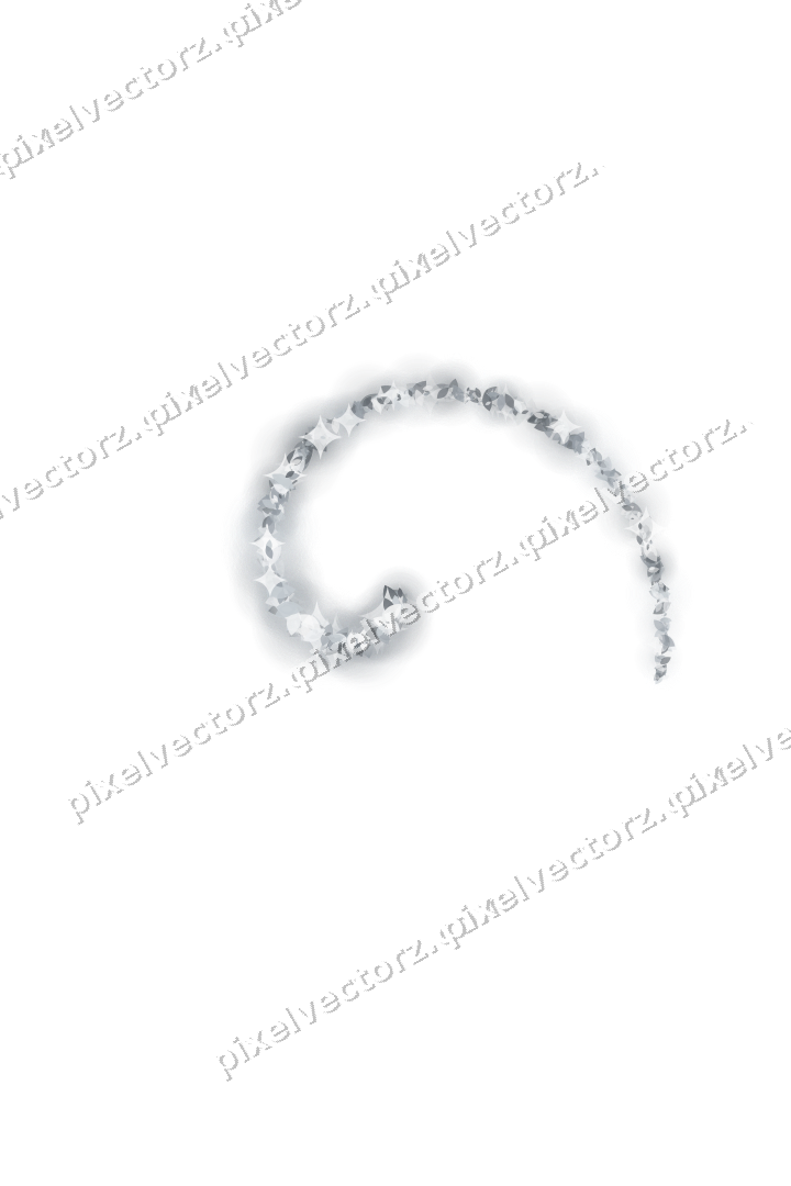 Nahtlose Glitzerspirale aus Tropfen auf transparentem Grund