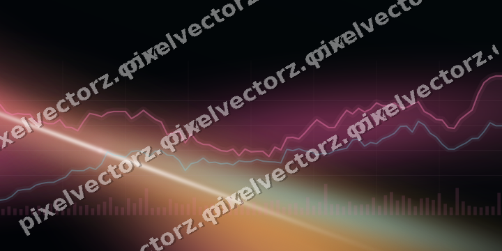Leuchtender Neon Diagramm Hintergrund in Rosa und Türkis