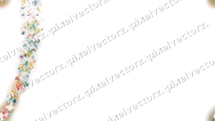 Nahtloser Sternenschweif aus Herzen und Rauten auf transparentem Grund