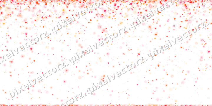 Nahtloser Glitzerregen in Rot und Orange auf transparentem Grund