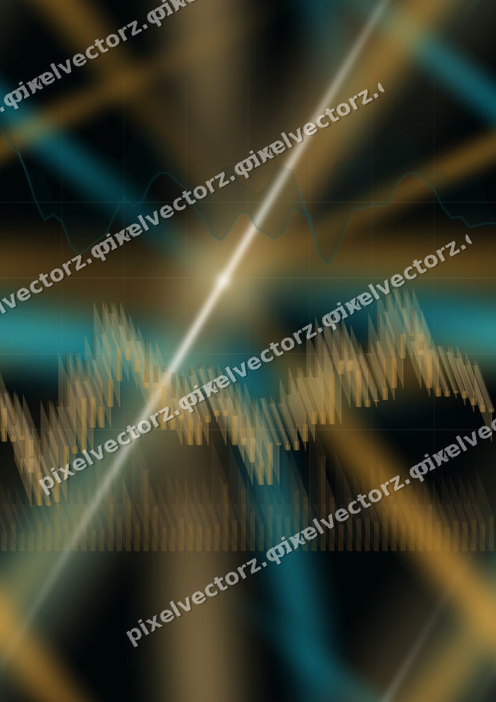 Nahtloser Neon Diagramm Hintergrund in Bernstein und Petrol