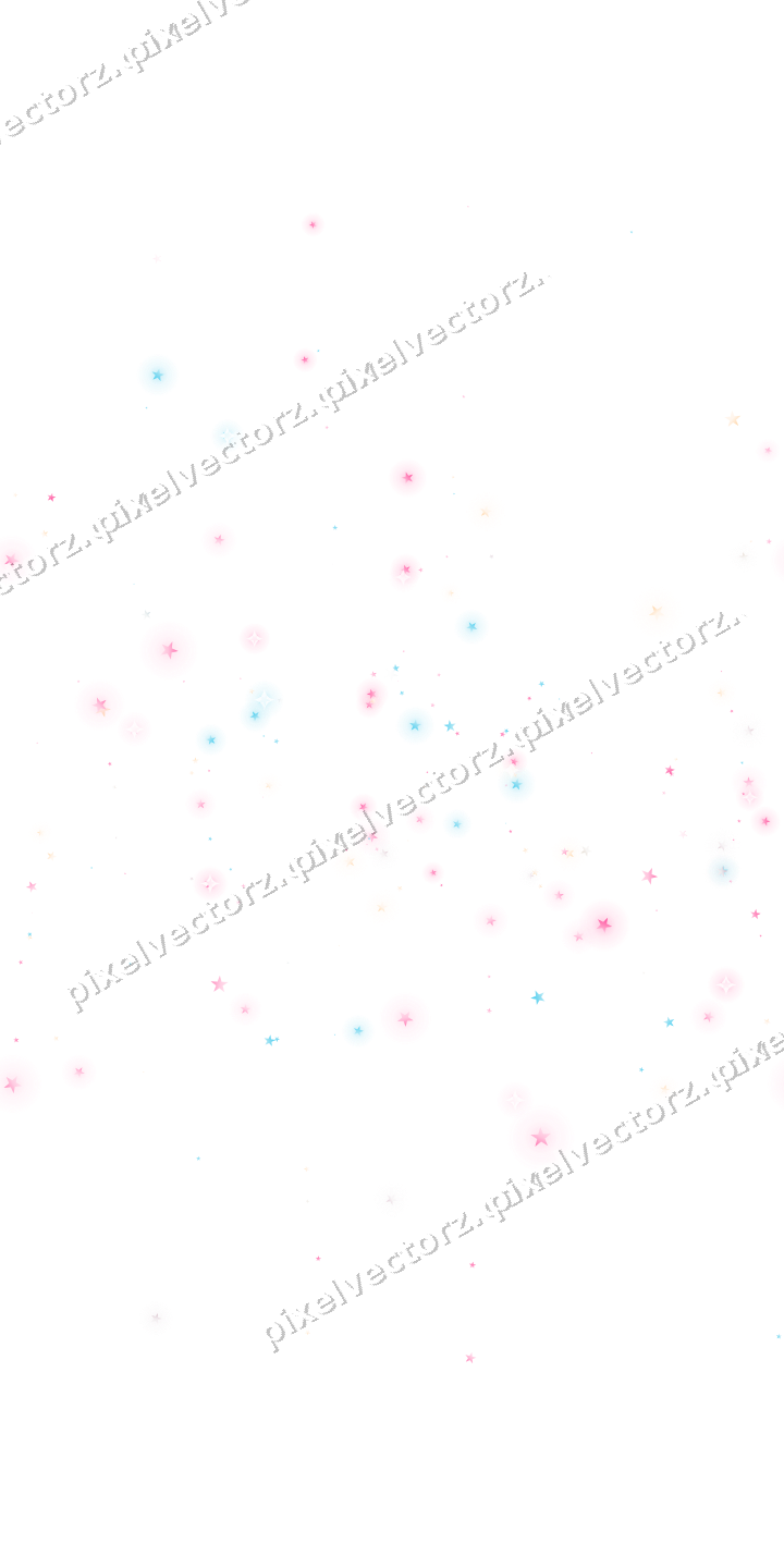 Nahtlose Glitzergirlande aus Sternen in Rosa auf transparentem Grund