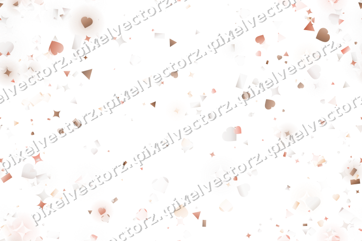 Nahtloser Glitzerkranz aus Funken und Herzen auf transparentem Grund
