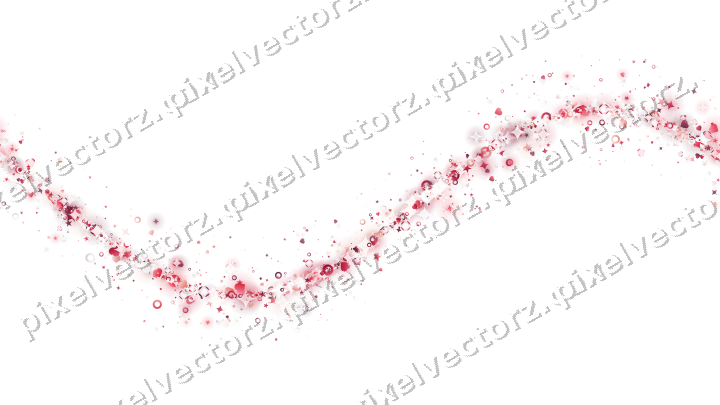 Nahtlose Glitzerwelle aus Sternen und Funken auf transparentem Grund