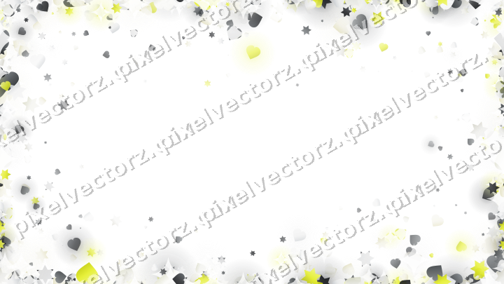 Nahtlose Glitzervignette in Gelb und Grau auf transparentem Grund