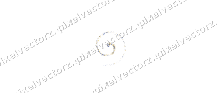 Nahtlose Glitzerspirale aus Schneeflocken auf transparentem Grund