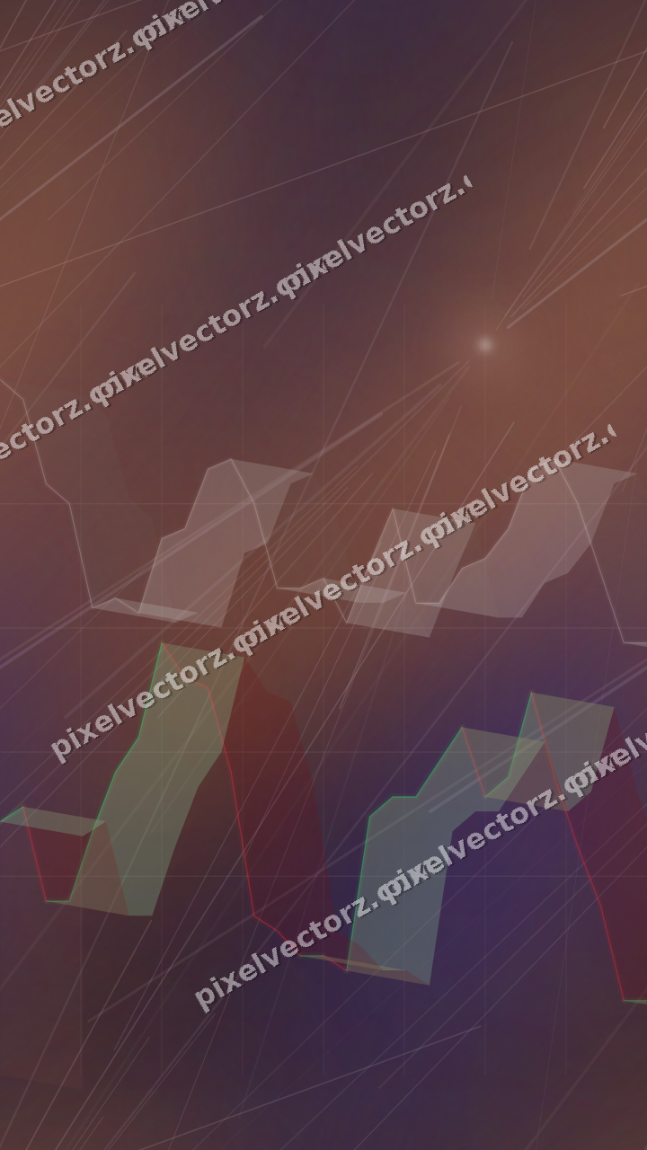 Nahtloser Neon Diagramm Hintergrund in Orange und Blau