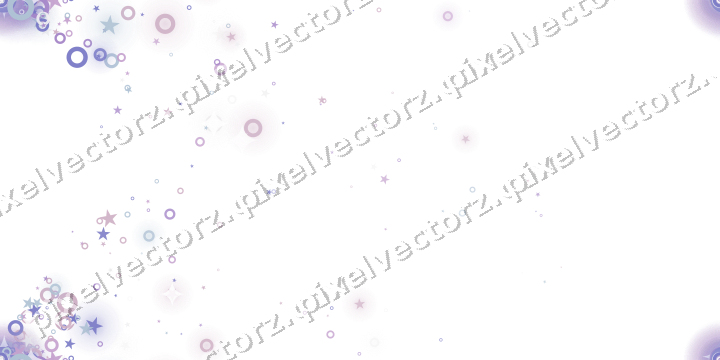 Nahtloser Glitzerfächer aus Sternen und Ringen auf transparentem Grund