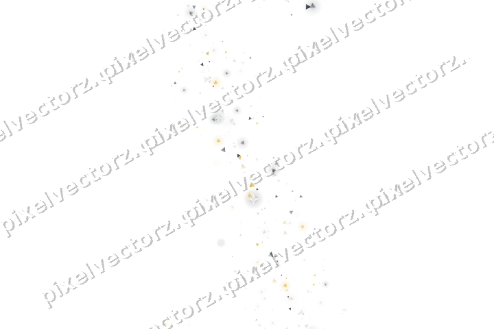 Nahtloser Glitzerbogen aus Dreiecken auf transparentem Grund
