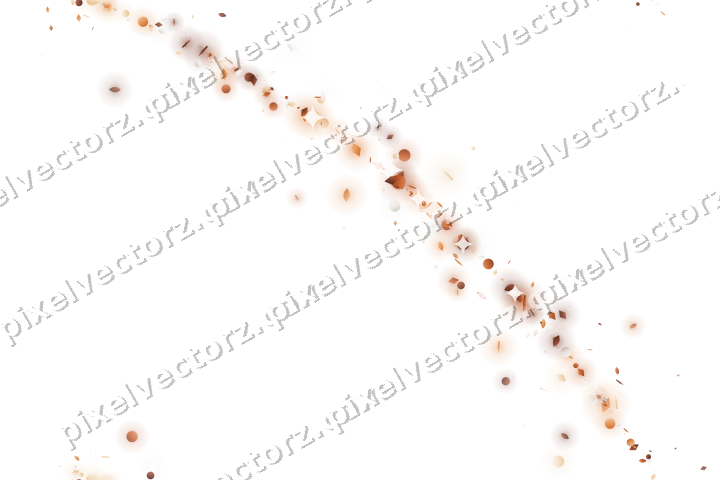 Nahtloser Glitzerbogen aus Tropfen und Punkten auf transparentem Grund