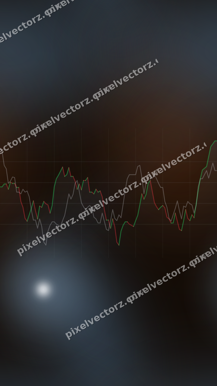 Nahtloser Neon Diagramm Hintergrund in Blau und Orange