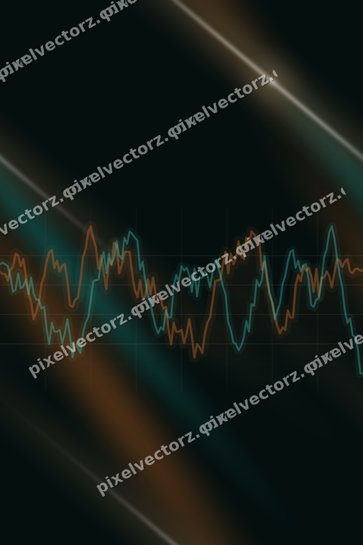 Nahtloser Neon Diagramm Hintergrund in Orange und Petrol